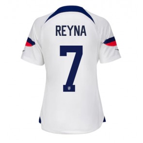 Forenede Stater Giovanni Reyna #7 Replika Hjemmebanetrøje Dame VM 2022 Kortærmet